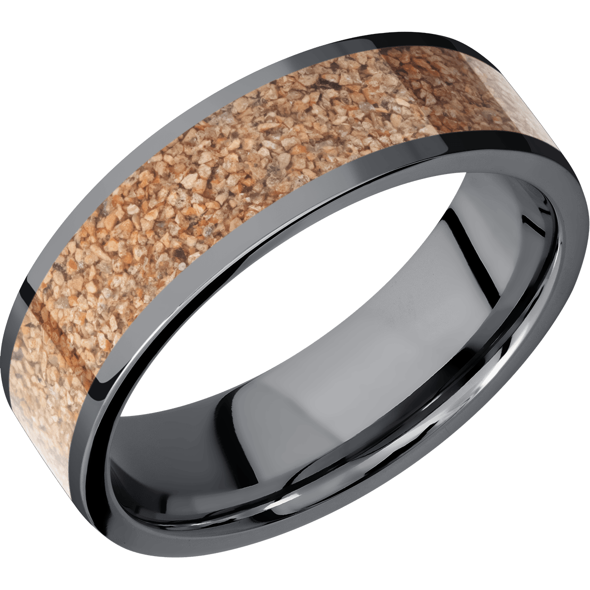 Tantalum Wedding Band With Polish Finish
