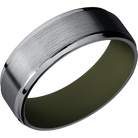 Tantalum Wedding Band With Satin & Polish Finish