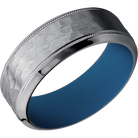 Tantalum Wedding Band With Hammer & Polish Finish