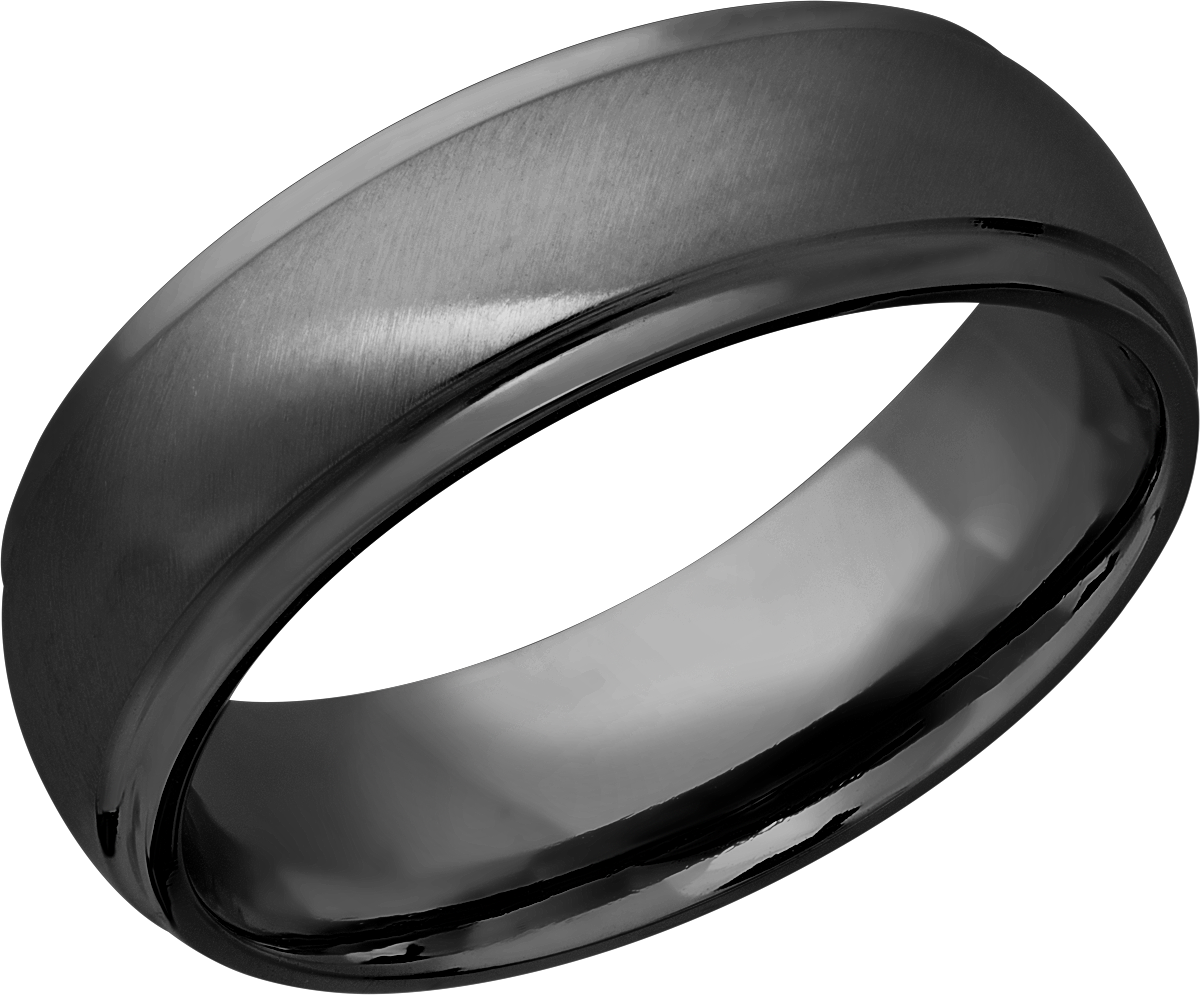 lashbrook classic zirconium 7mm domed band