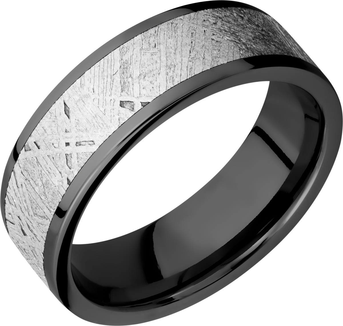 lashbrook meteorite zirconium 7mm flat band