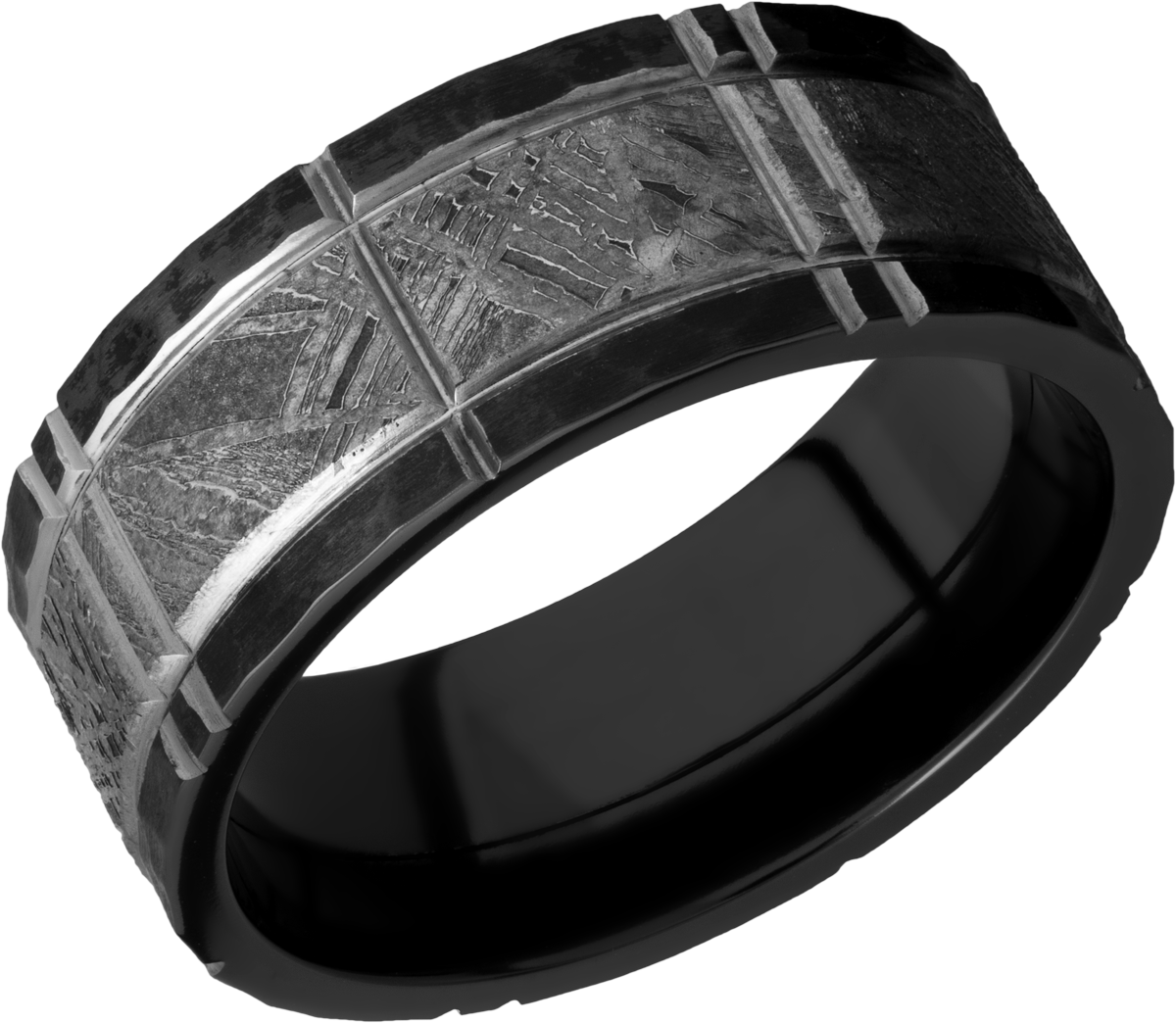 lashbrook meteorite zirconium 8mm flat band