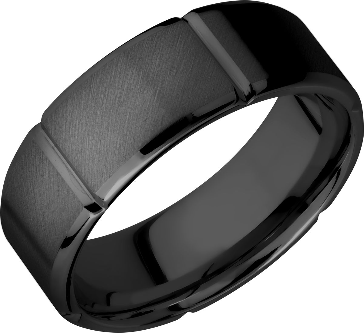 lashbrook zirconium collection zirconium 8mm beveled band