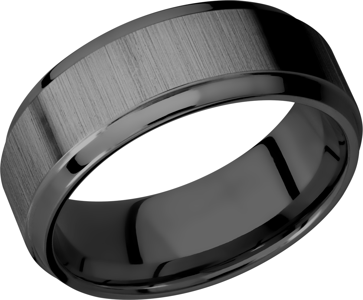 lashbrook zirconium collection zirconium 8mm beveled band