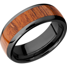 Hardwood Wedding Band With Polish Finish