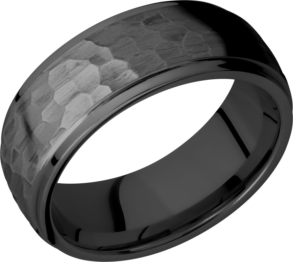 lashbrook zirconium collection zirconium 8mm domed band