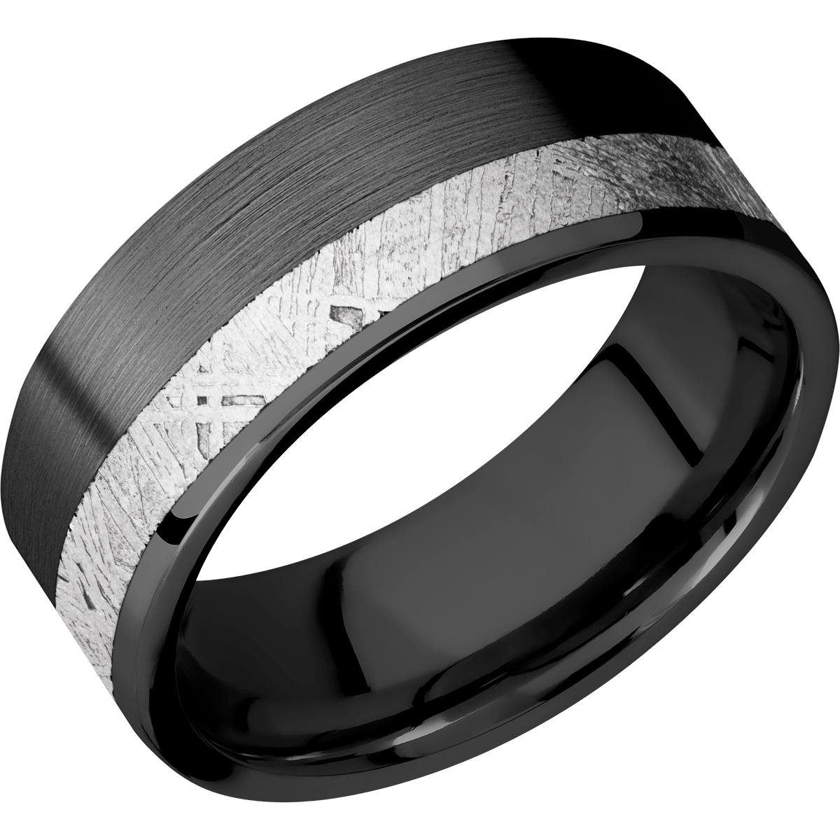 Meteorite Wedding Band With Satin Finish