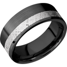 Meteorite Wedding Band With Satin Finish