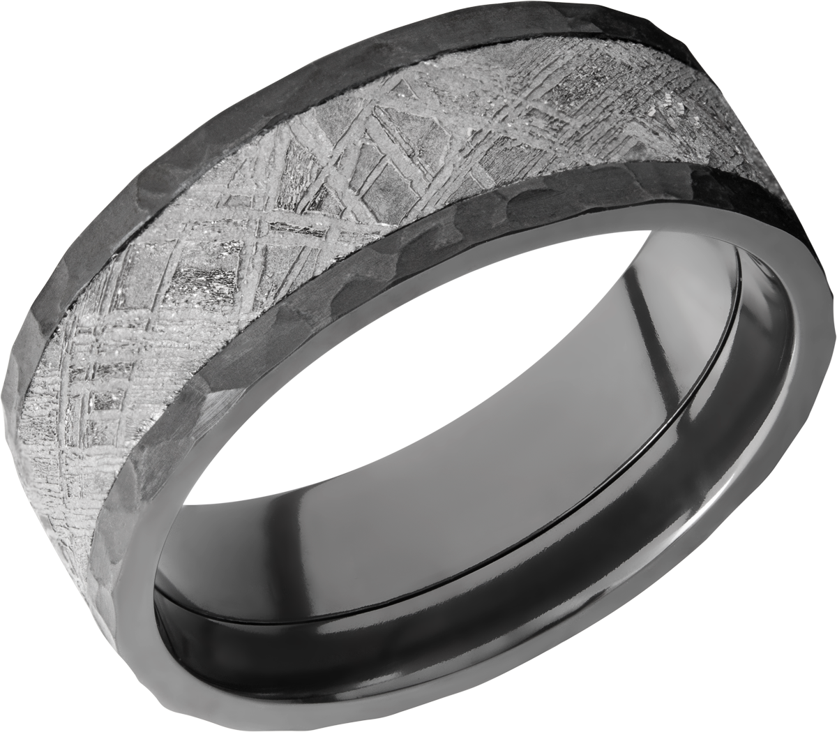 lashbrook meteorite zirconium 8mm flat band
