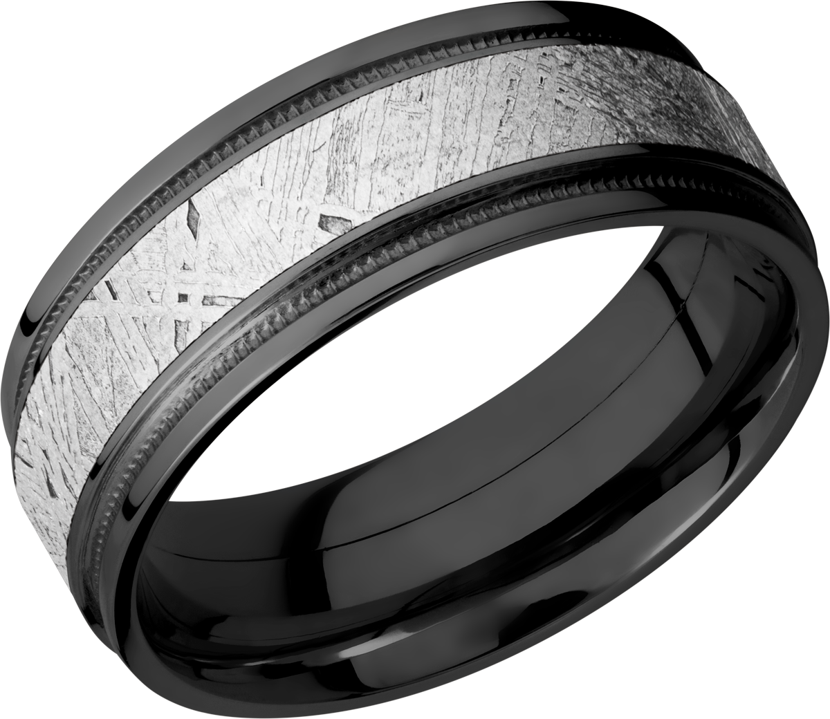 lashbrook meteorite zirconium 8mm flat band