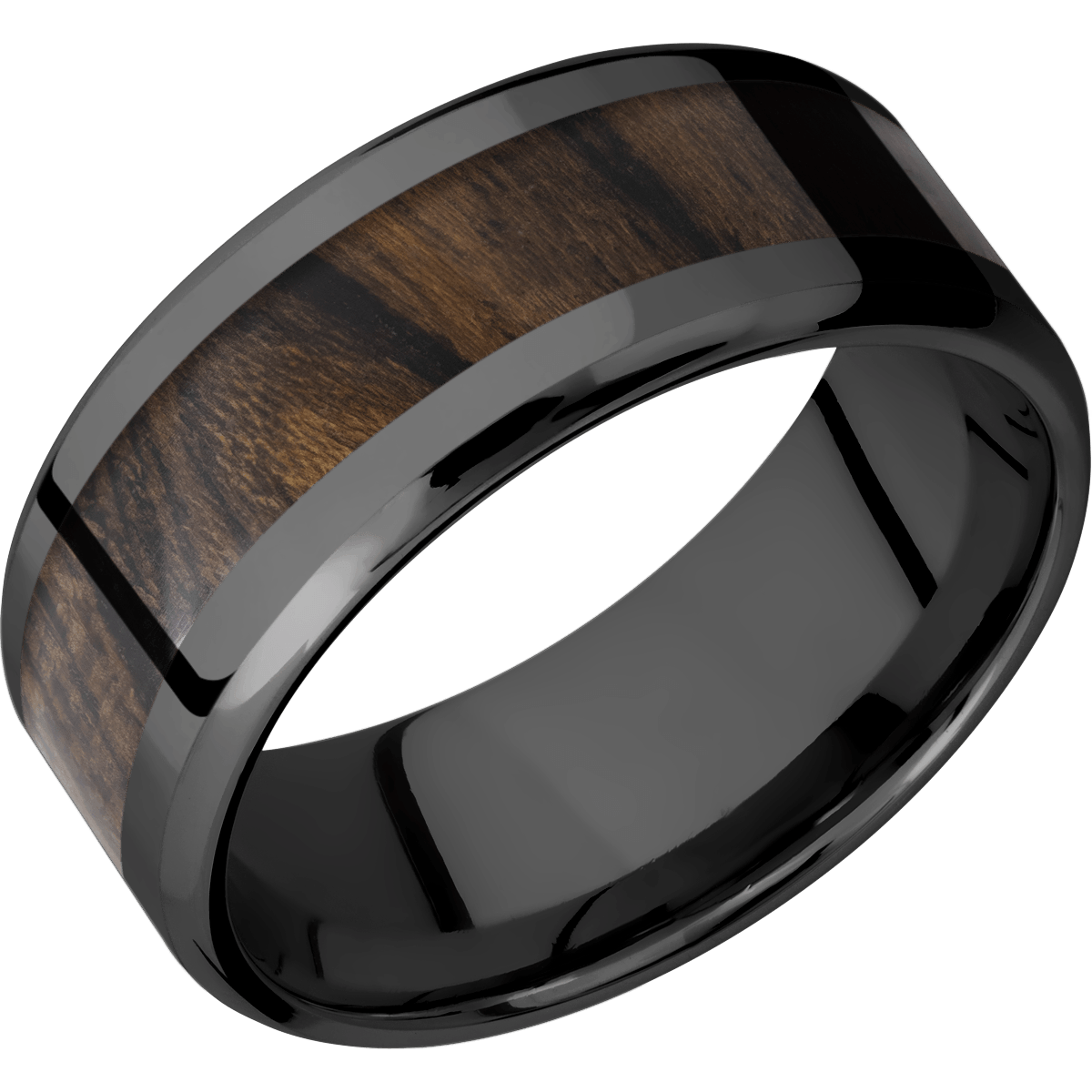 Hardwood Wedding Band With Polish Finish