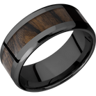 Hardwood Wedding Band With Polish Finish
