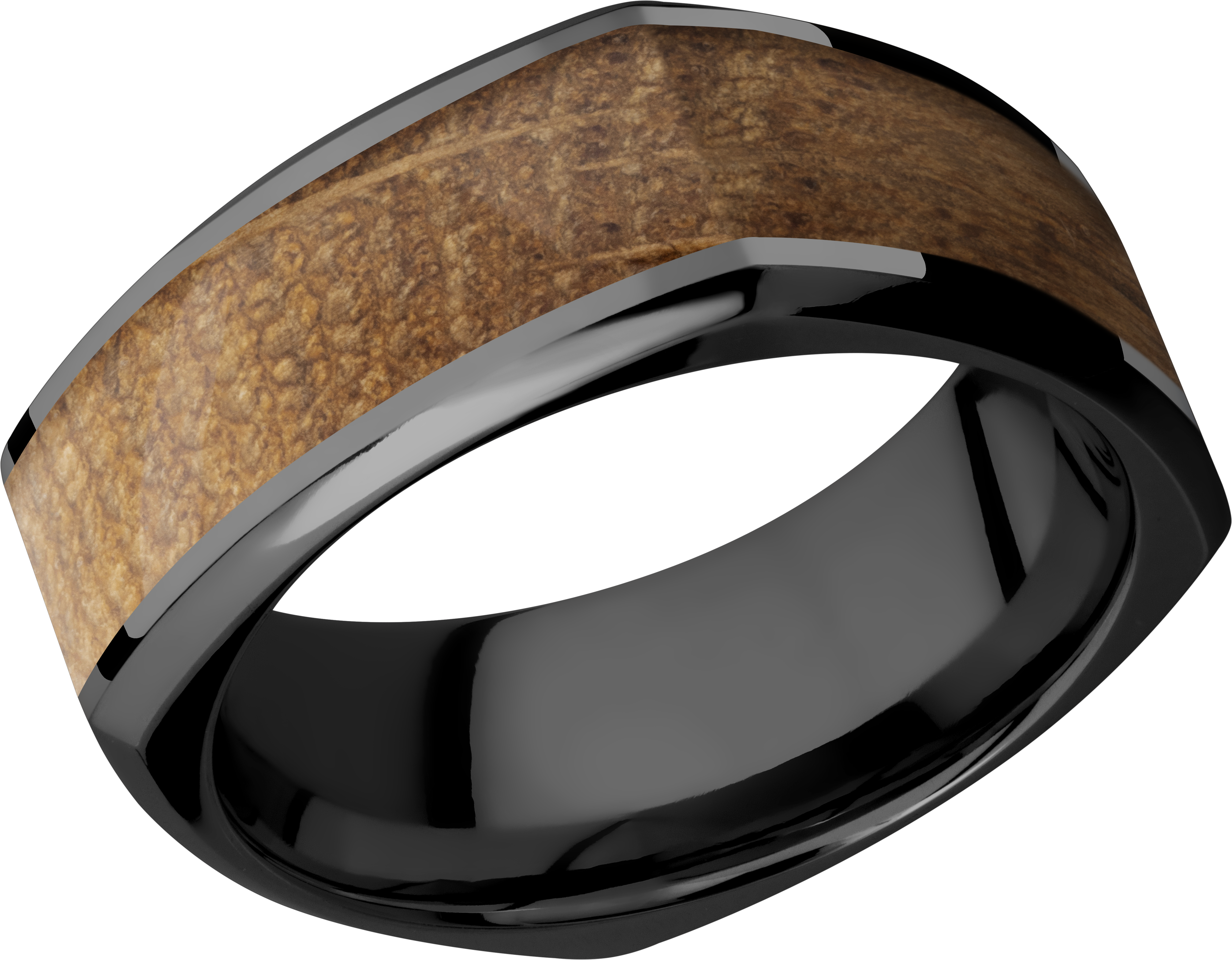 lashbrook hw zirconium 8mm beveled square band