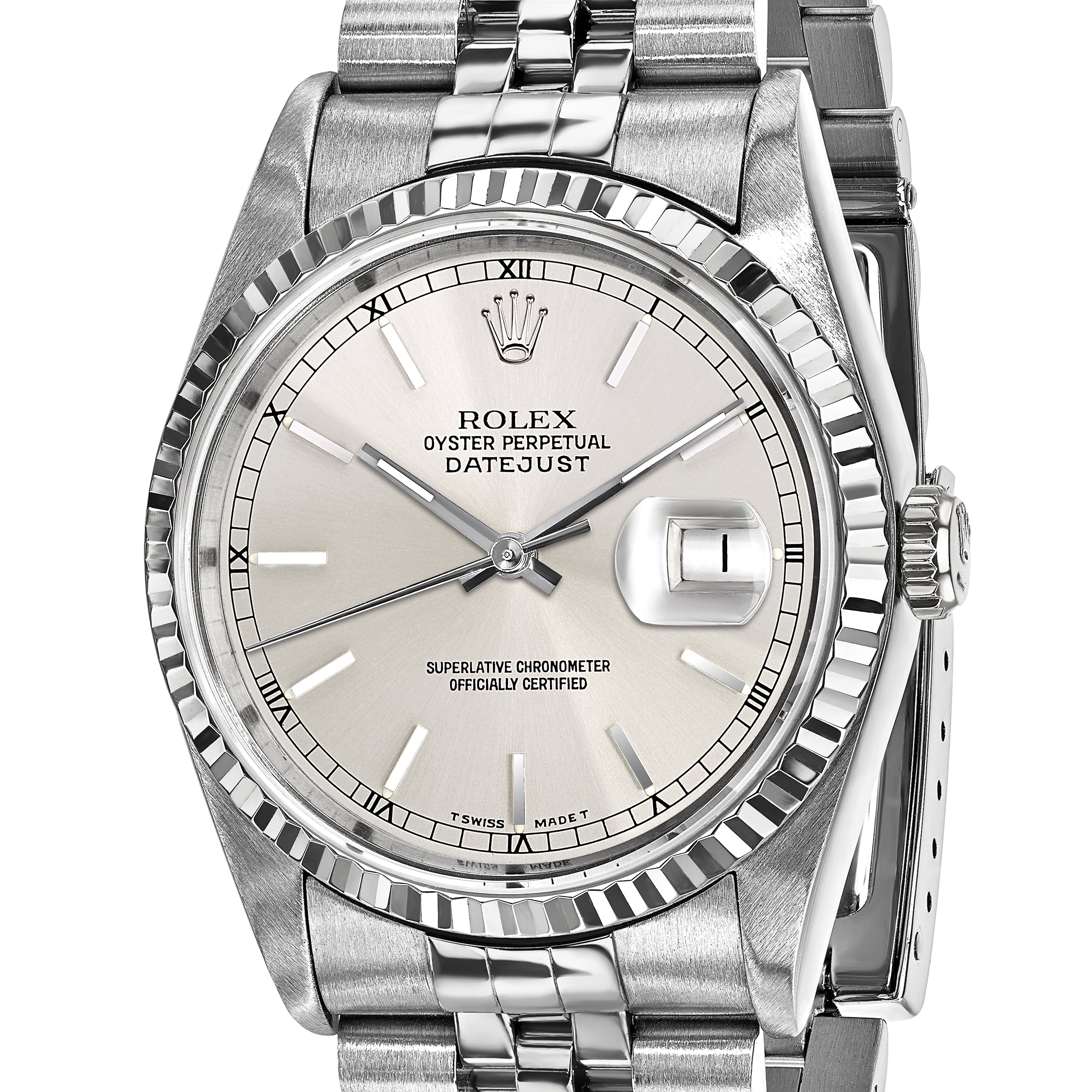 Pre-owned Rolex-Independently Certified Steel 36mm Jubilee - 10004