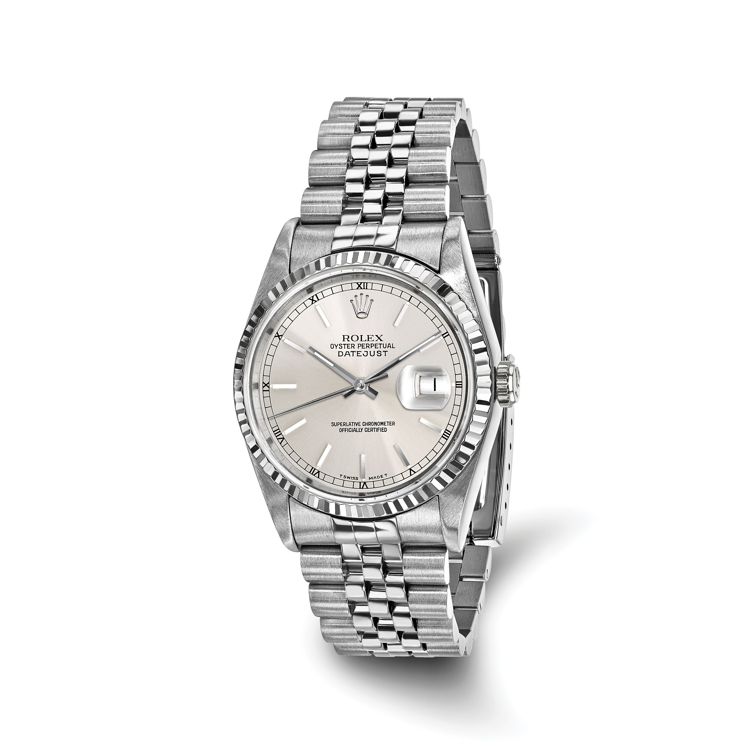 Pre-owned Rolex-Independently Certified Steel 36mm Jubilee - 10004 Pre-owned Rolex-Independently Certified Steel 36mm Jubilee - 10004