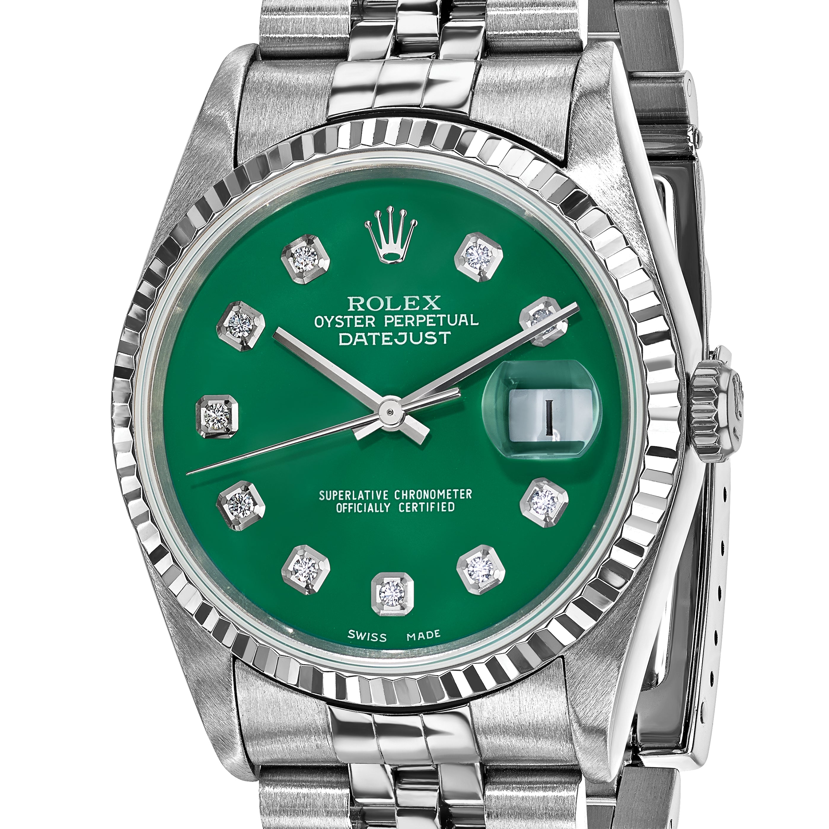 Pre-owned Rolex-Independently Certified Steel 36mm Jubilee