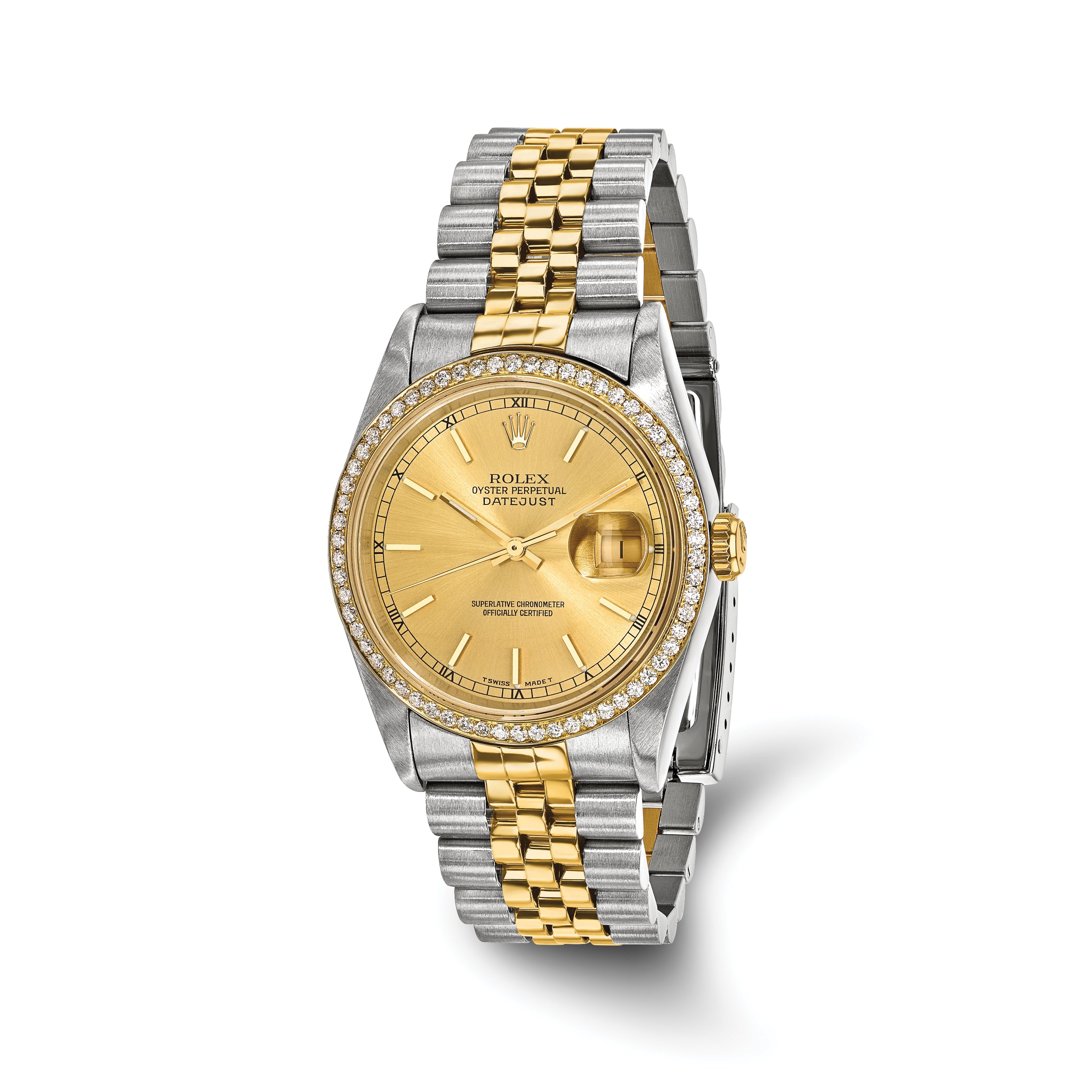 pre-owned rolex-independently certified steel and 18k 36mm jubilee - 10230