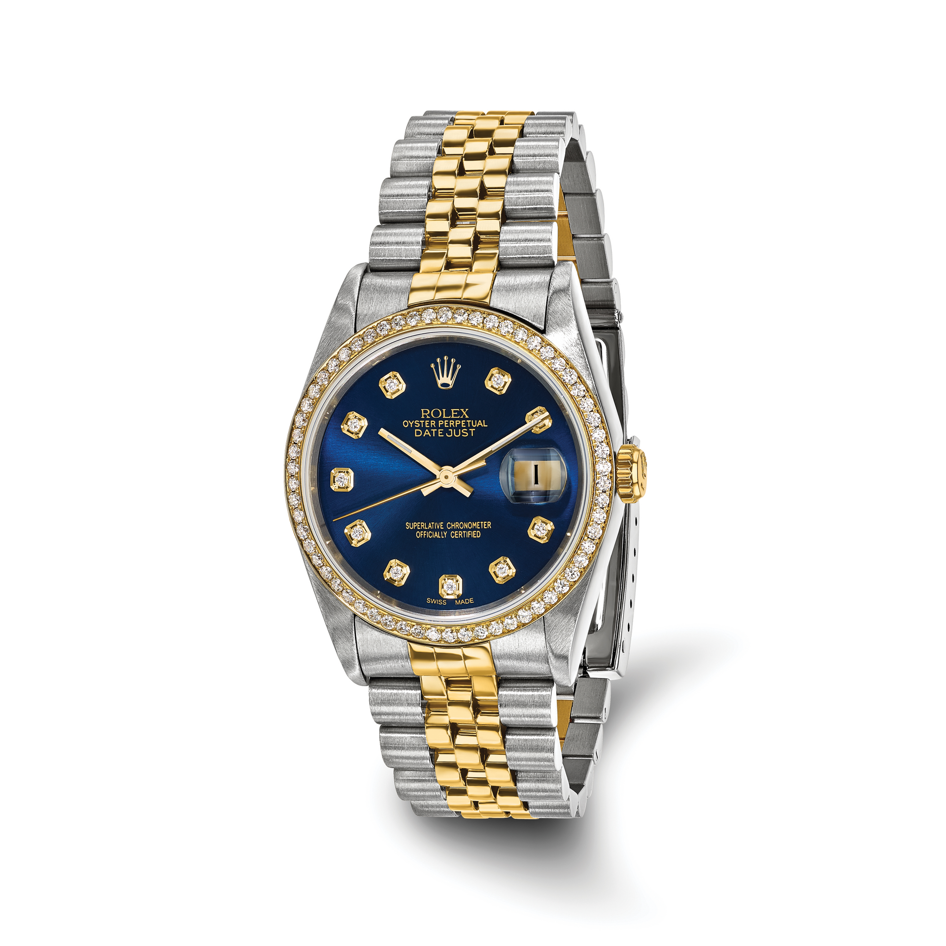 Pre-owned Rolex-Independently Certified Steel and 18k 36mm Jubilee