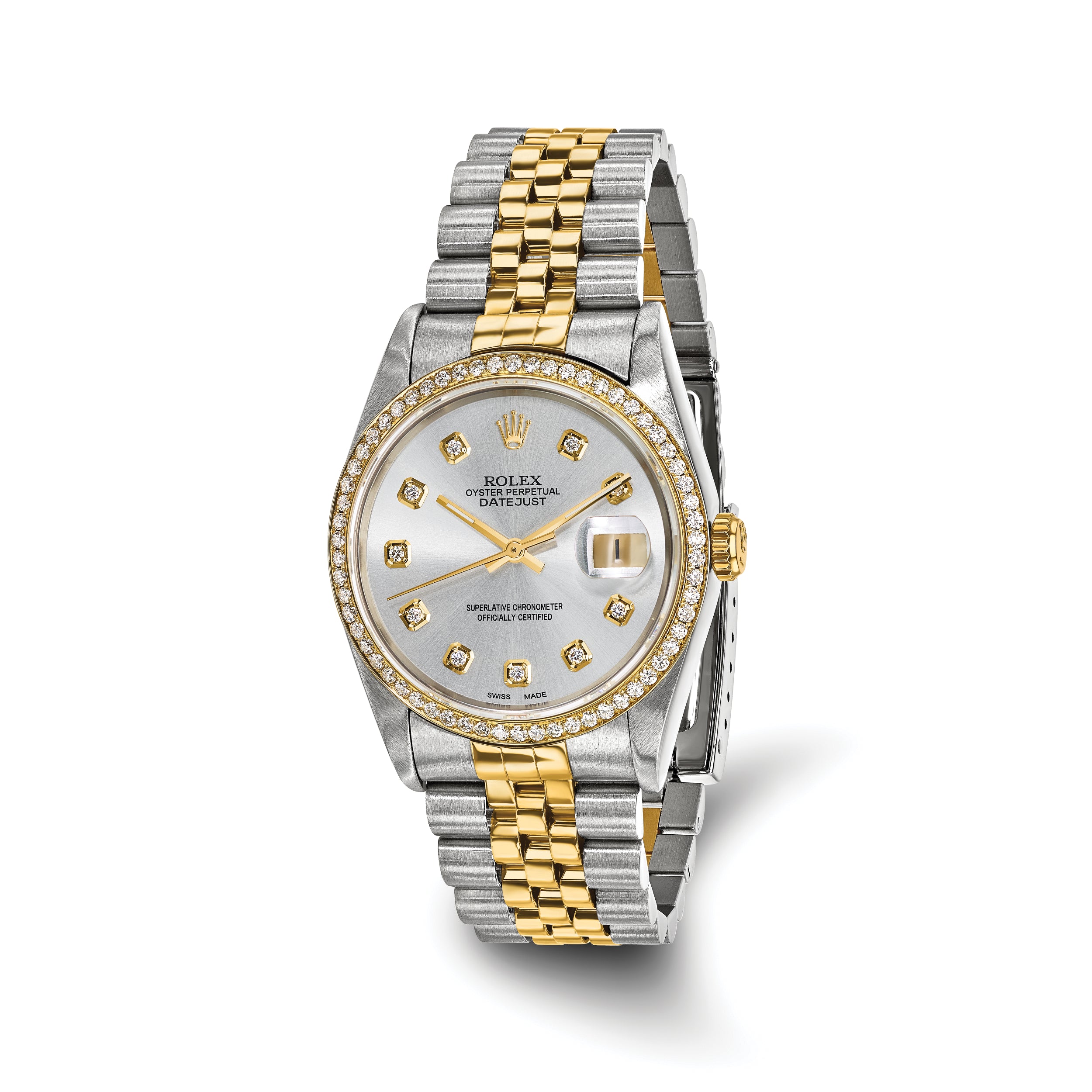 pre-owned rolex-independently certified steel and 18k 36mm jubilee - 10304
