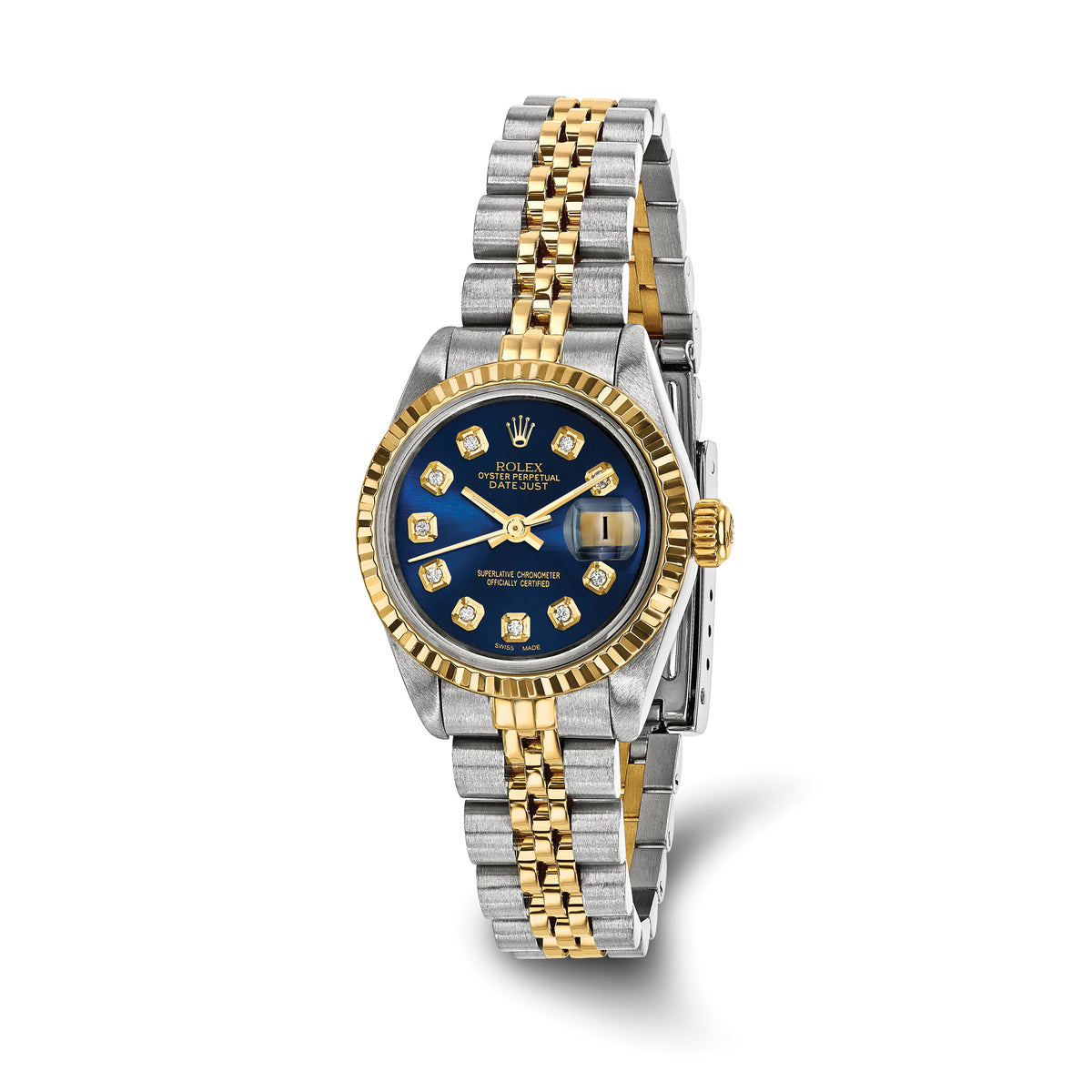 Pre-owned Rolex-Independently Certified Steel and 18k 26mm Jubilee 