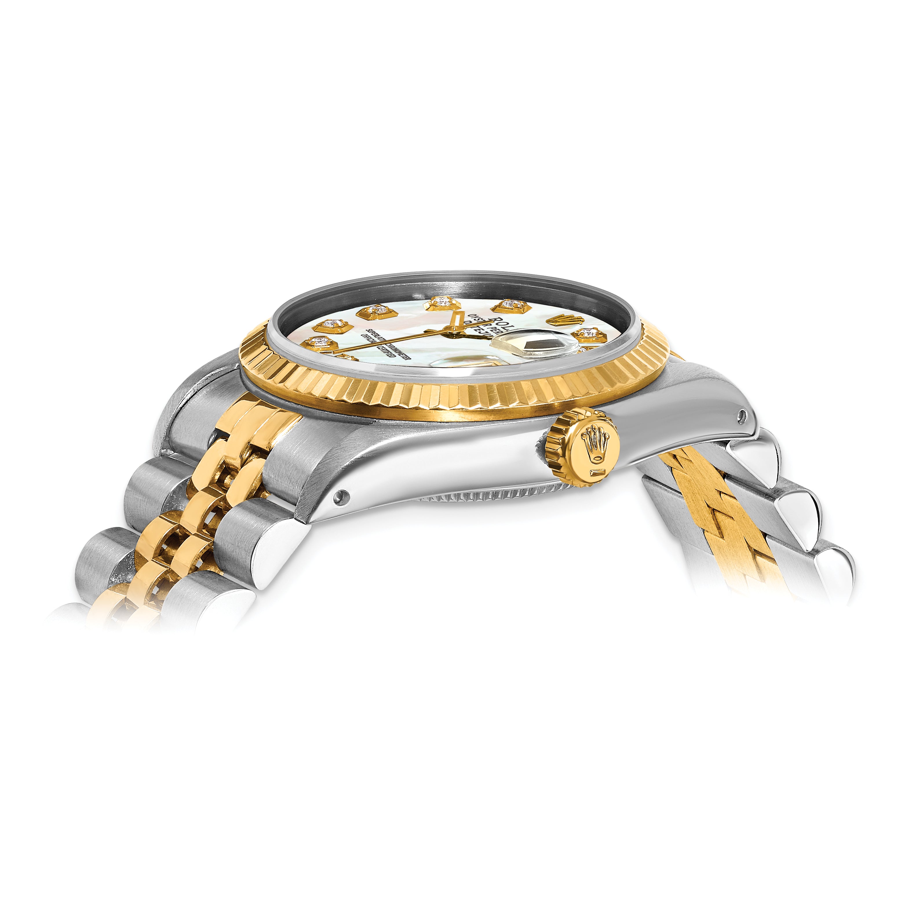 Pre-owned Rolex-Independently Certified Steel and 18k 31mm Jubilee