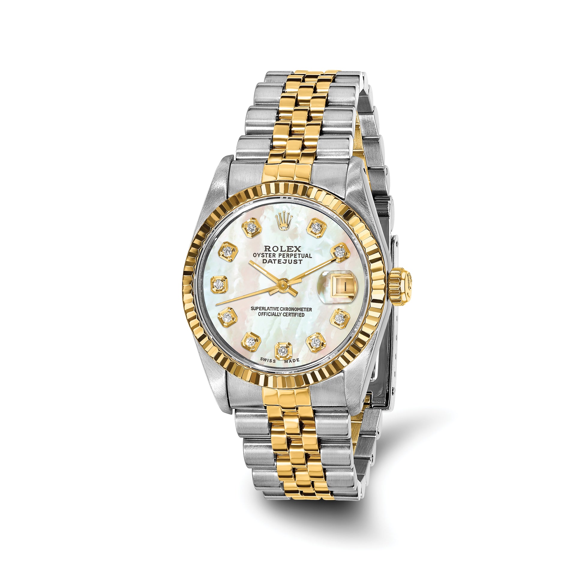 Pre-owned Rolex-Independently Certified Steel and 18k 31mm Jubilee