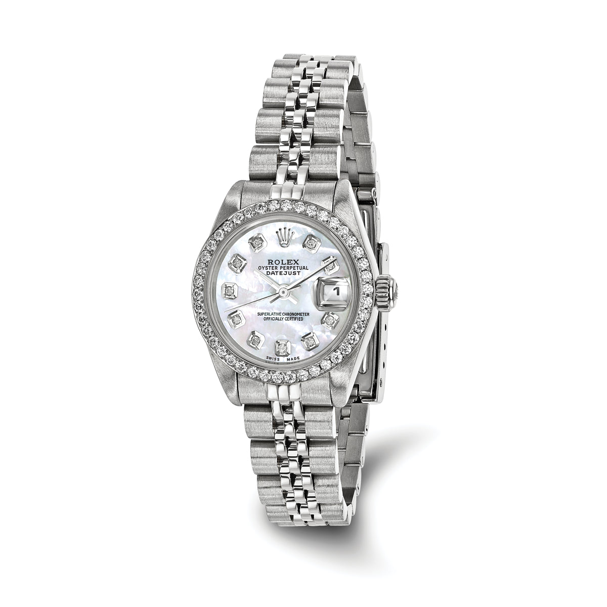 Rolex Datejust Silver Jubilee Diamond Dial 26mm Rolex Datejust 26mm White Gold/Steel Diamond Jubilee Silver  main image 2