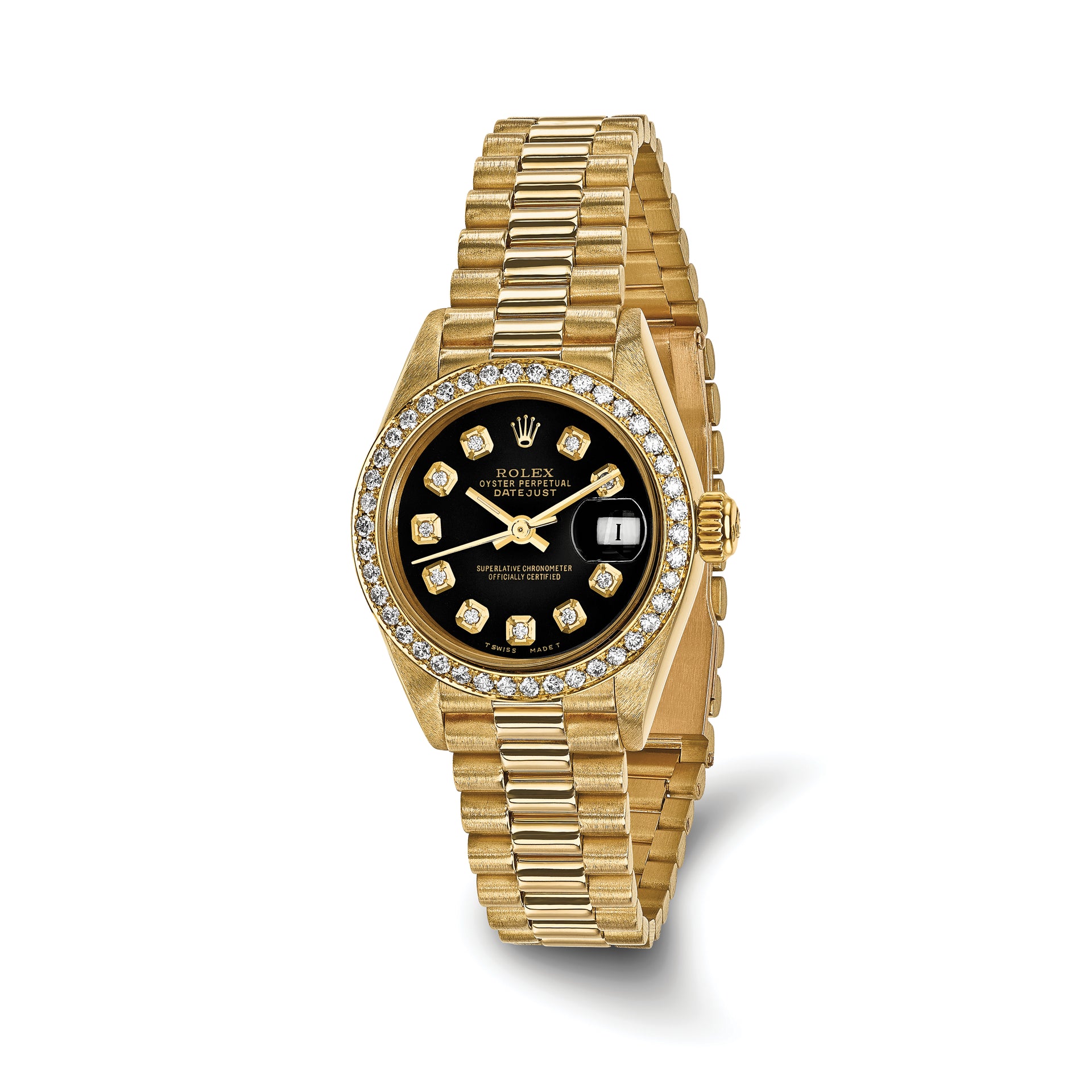 Pre-owned Rolex-Independently Certified 18k 26mm Dial Watch