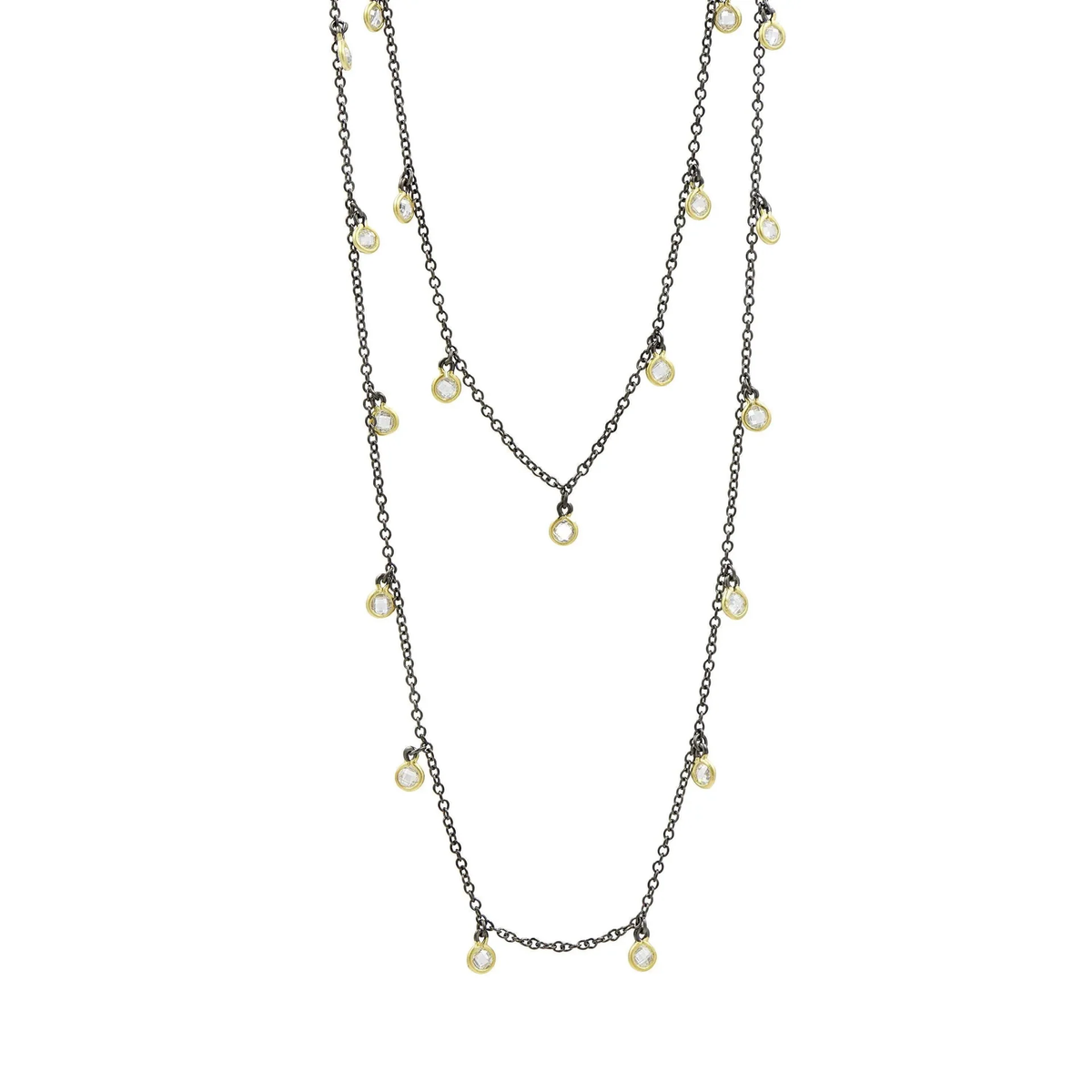 Freida Rothman Bezel Droplet Strand – Diamond Vault of Troy