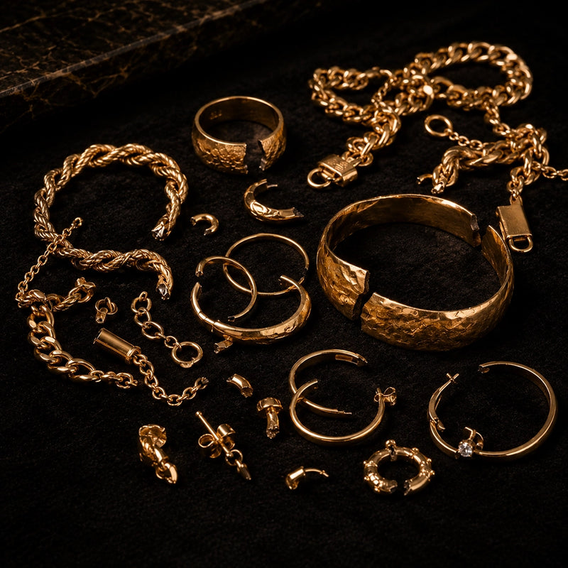 Broken Gold Jewelry