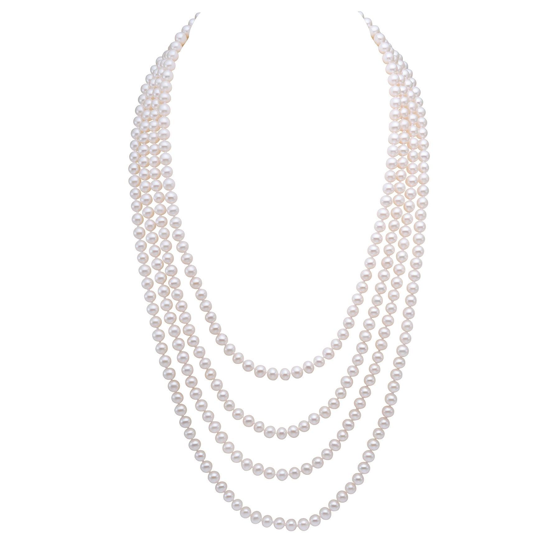 endless style freshwater pearl strand necklace