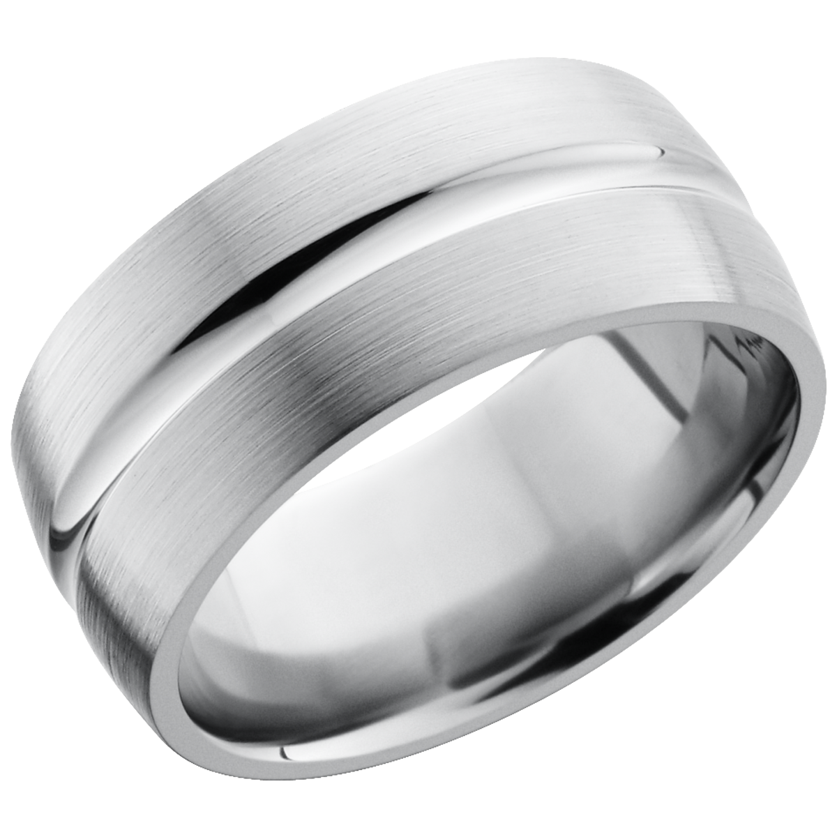 lashbrook titanium collection titanium 10mm domed band