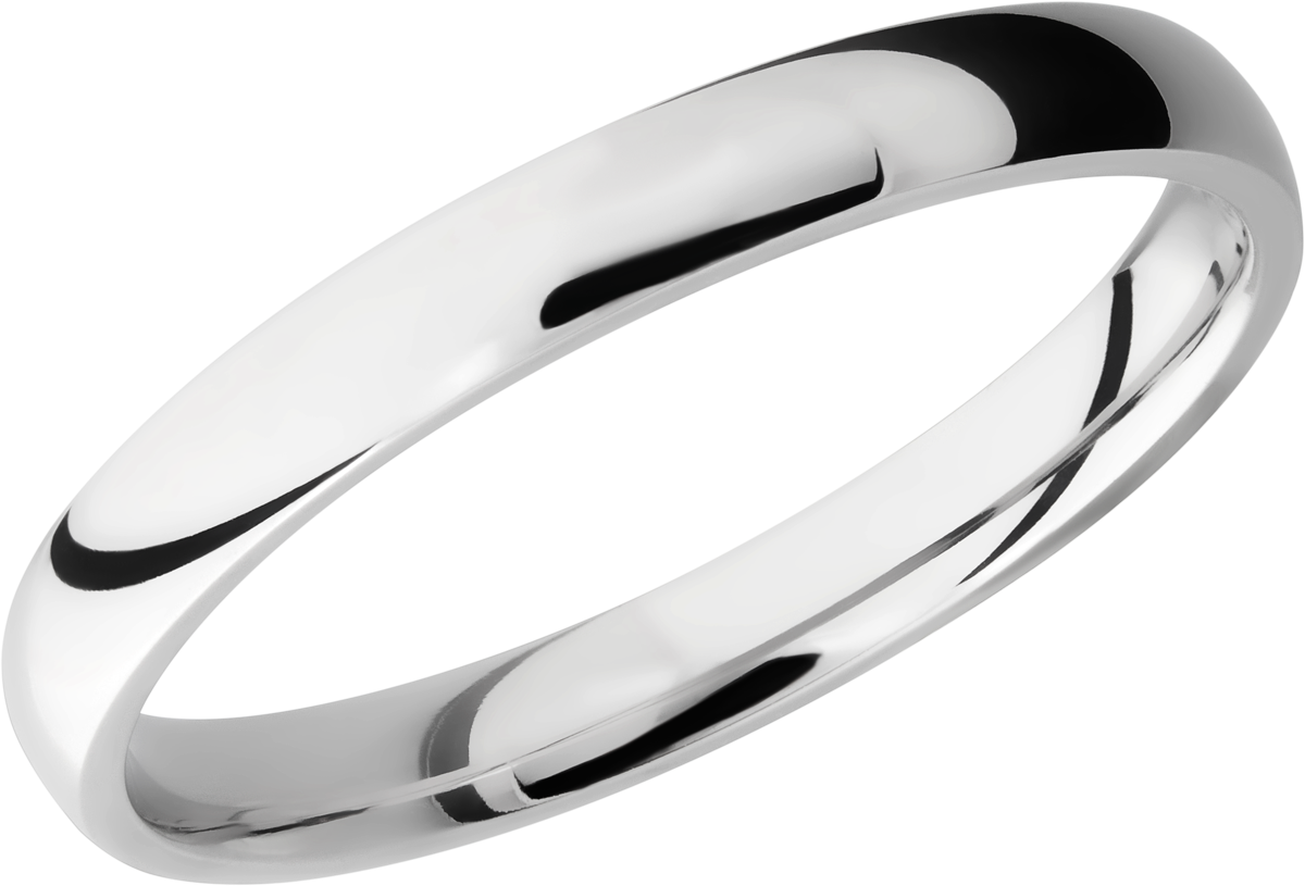 lashbrook titanium collection titanium 3mm domed band