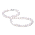 4-4.5mm 18" akoya pearl strand necklace 4045-18-a+w