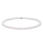 4-4.5mm 18" akoya pearl strand necklace 4045-18-a+w