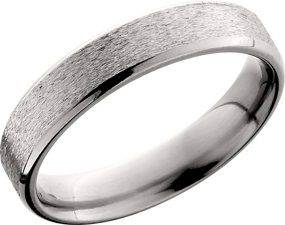 lashbrook titanium collection titanium 5mm beveled band