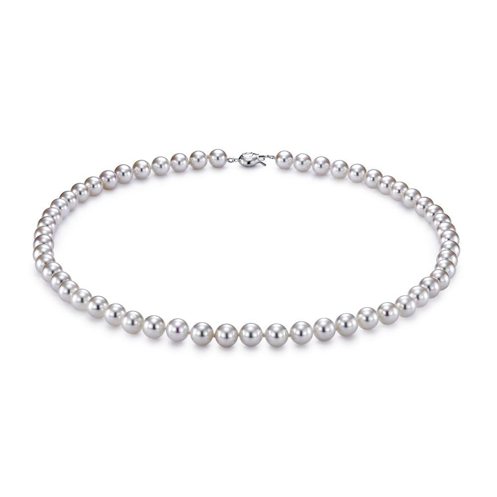 6mm 18" akoya pearl strand necklace 6065-18-a+w