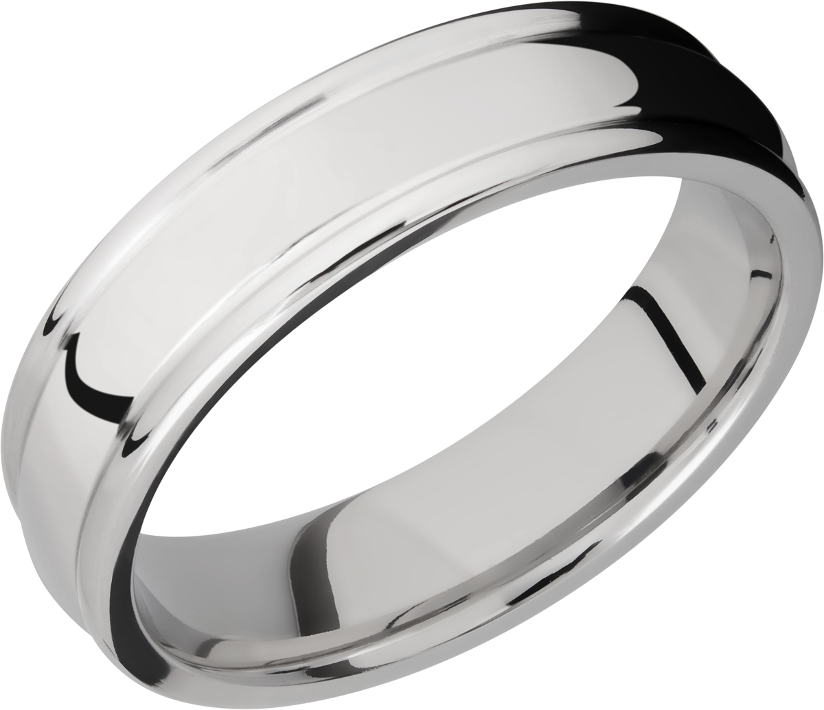 lashbrook titanium collection titanium 6mm domed band