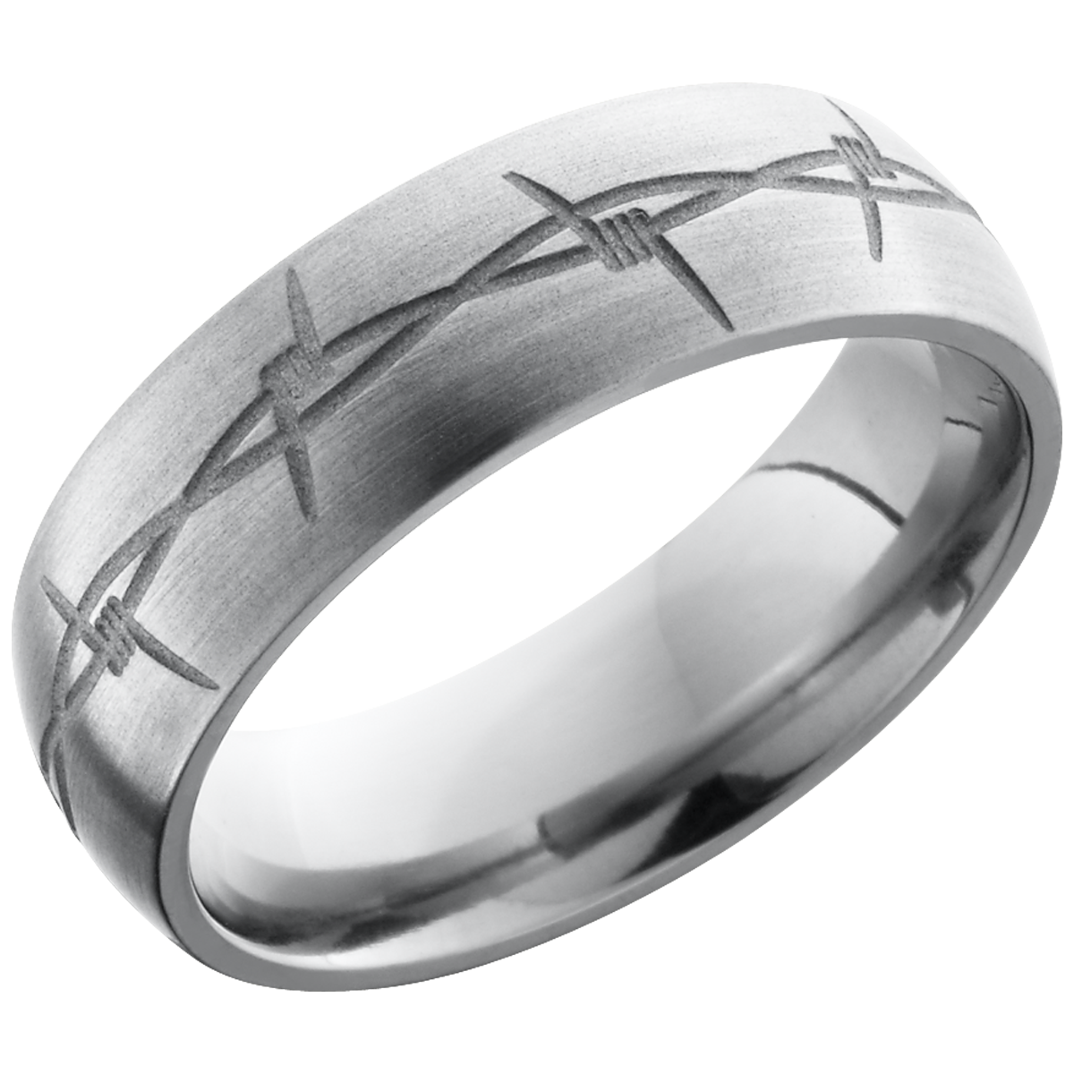 lashbrook titanium collection titanium 7mm domed band