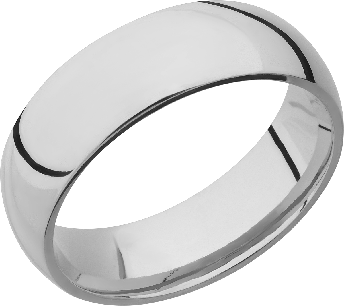 lashbrook titanium collection titanium 7mm domed band