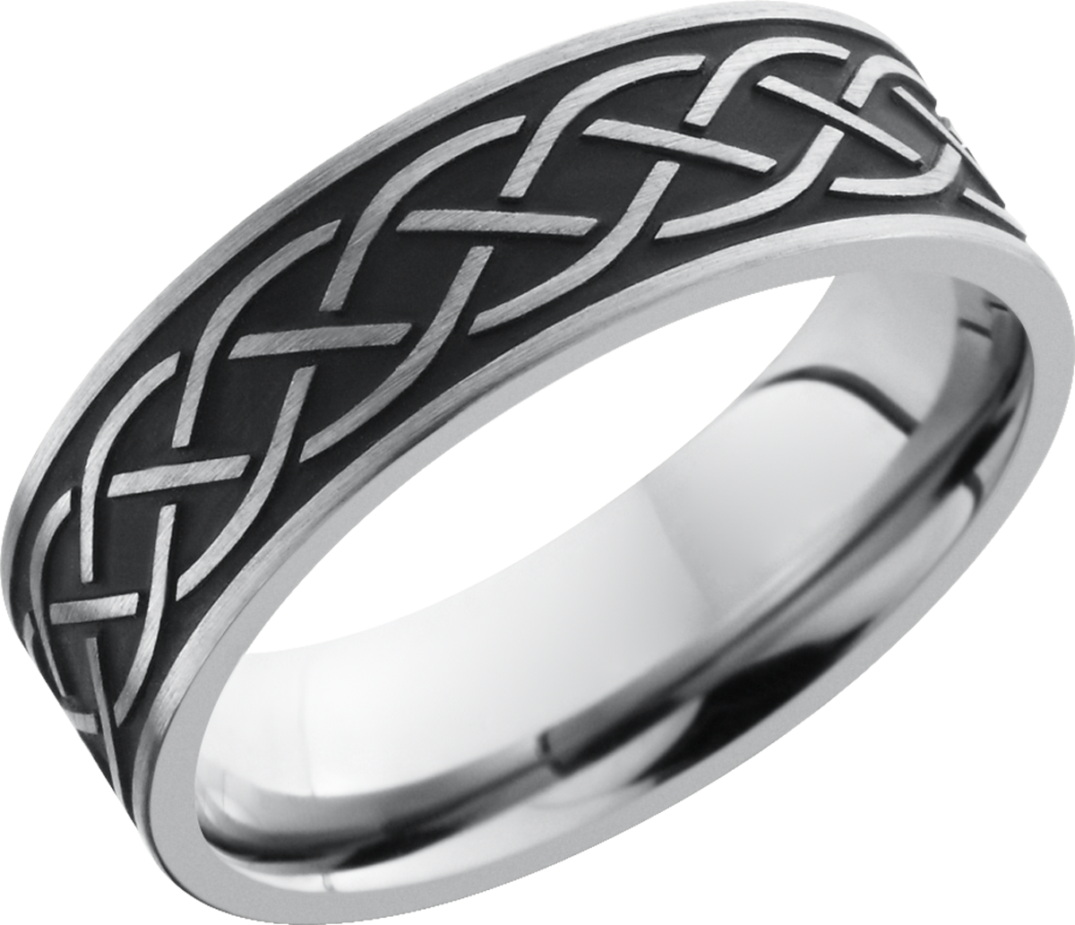 lashbrook titanium collection titanium 7mm flat band