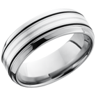 lashbrook titanium collection titanium 8mm beveled band