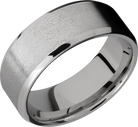 lashbrook titanium collection titanium 8mm beveled band