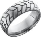 lashbrook titanium collection titanium 8mm domed band