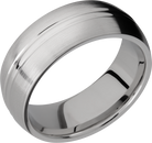 lashbrook titanium collection titanium 8mm domed band