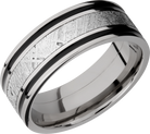 lashbrook meteorite titanium 8mm flat band