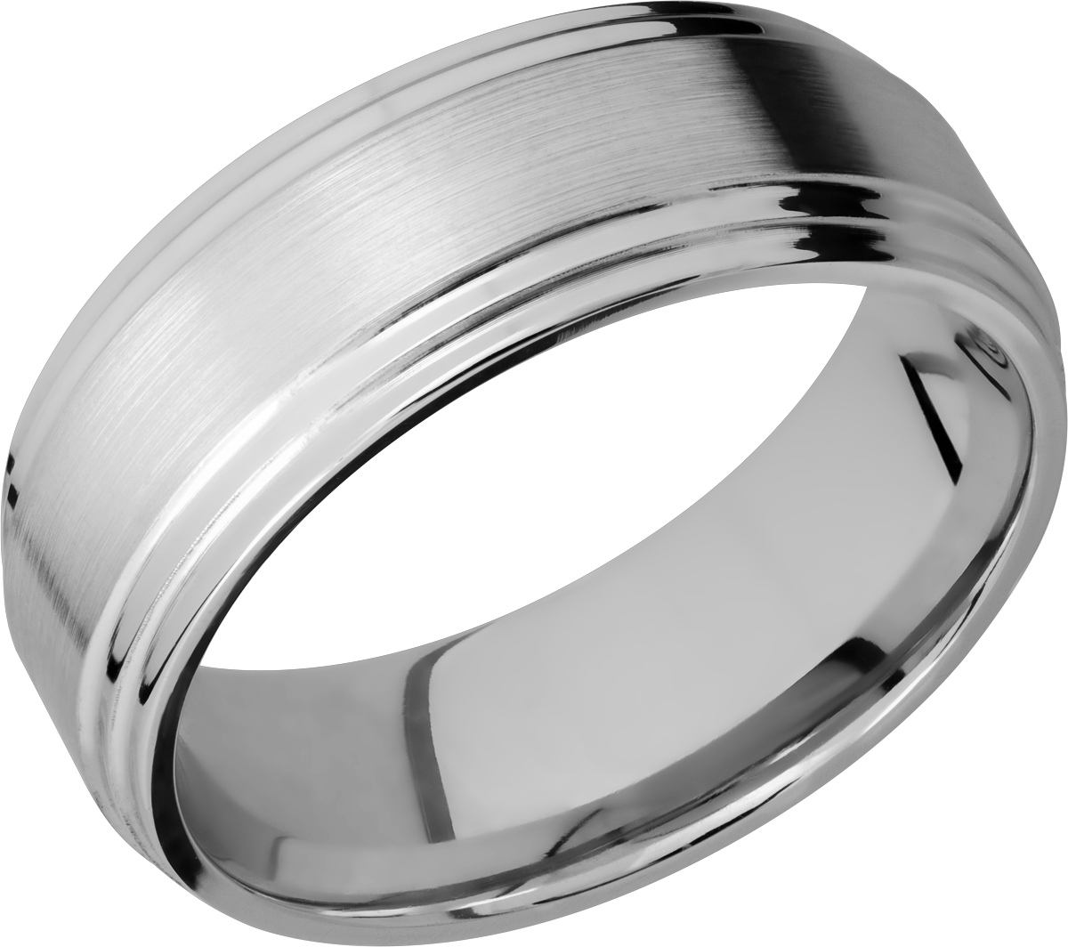 lashbrook titanium collection titanium 8mm flat band