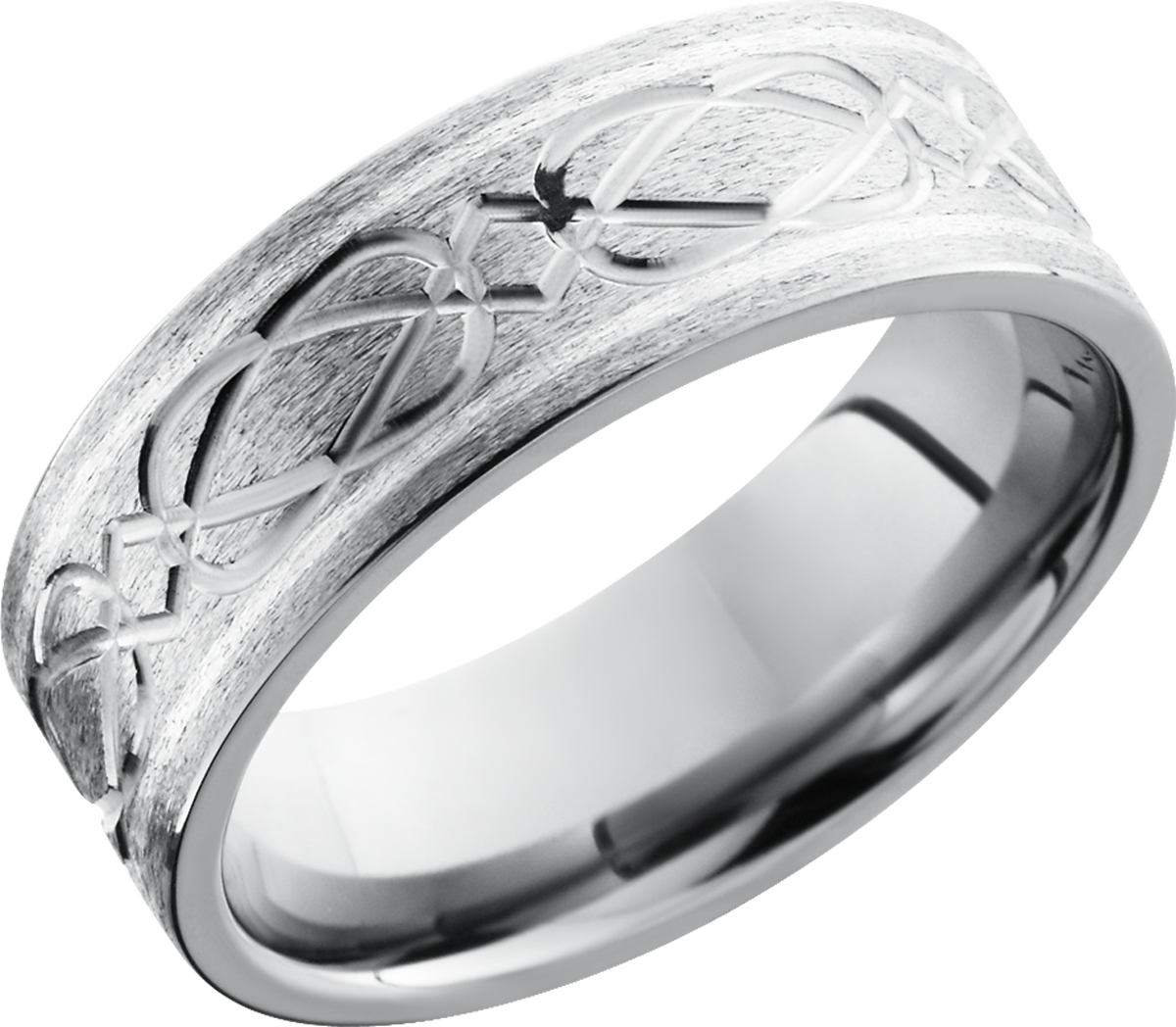 lashbrook titanium collection titanium 8mm flat band