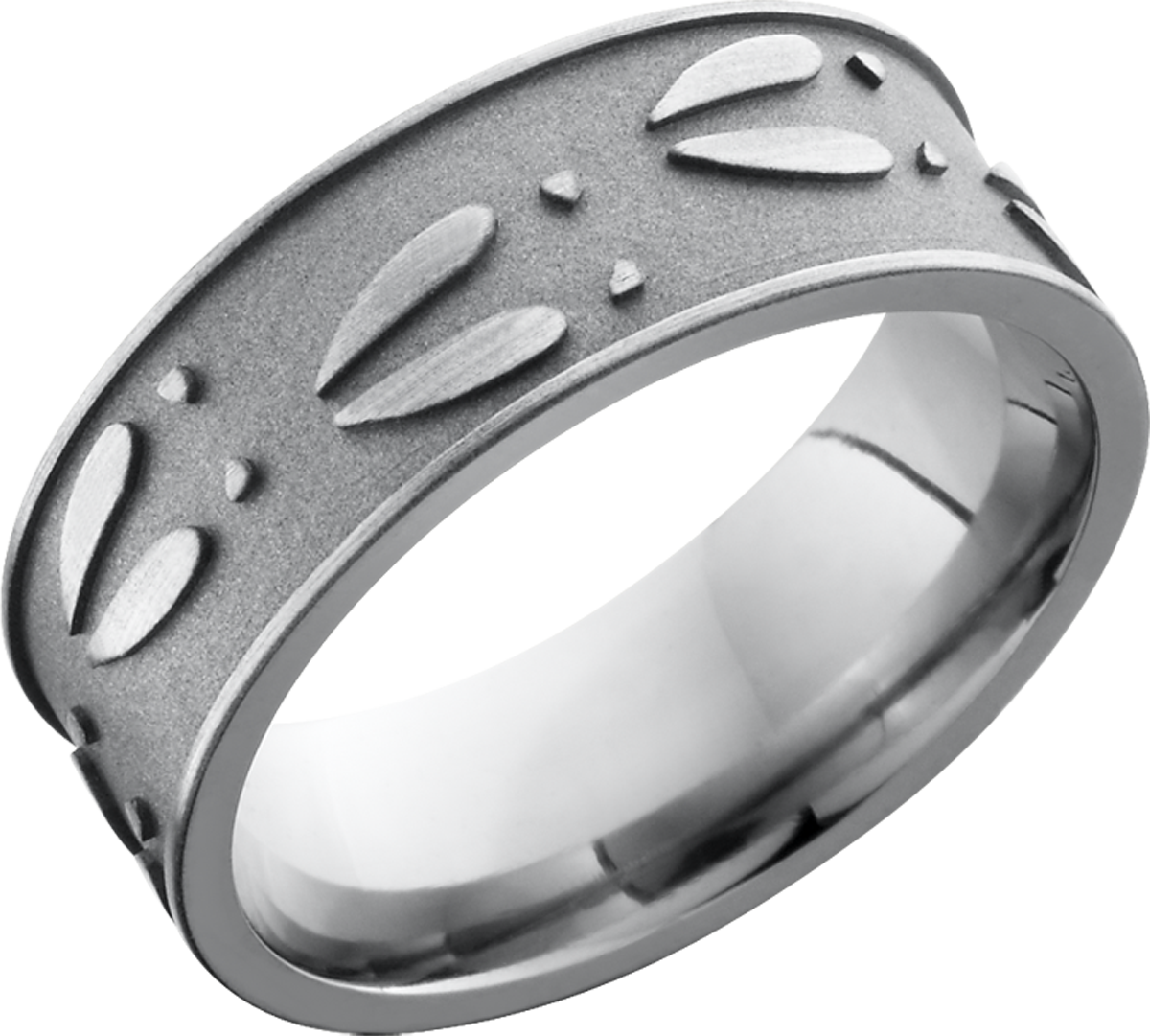 lashbrook titanium collection titanium 8mm flat band