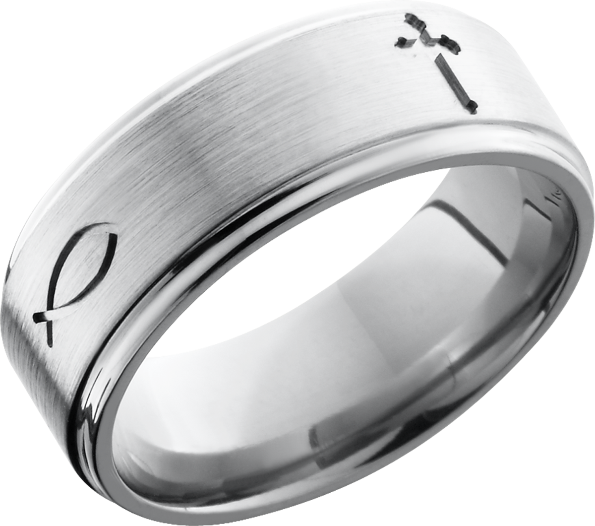 lashbrook titanium collection titanium 8mm flat band